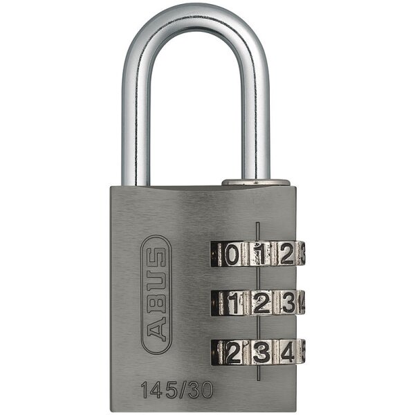 ABUS Aluminium Zahlenschloss 145/30 titanium