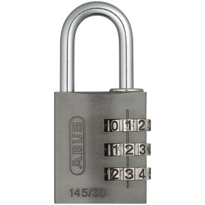 ABUS Aluminium Zahlenschloss 145/30 titanium