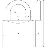 ABUS Aluminium Zahlenschloss 145/40 orange