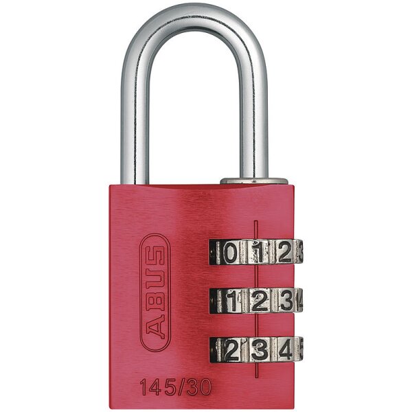ABUS Aluminium Zahlenschloss 145/30 rot