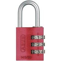 ABUS Aluminium Zahlenschloss 145/30 rot