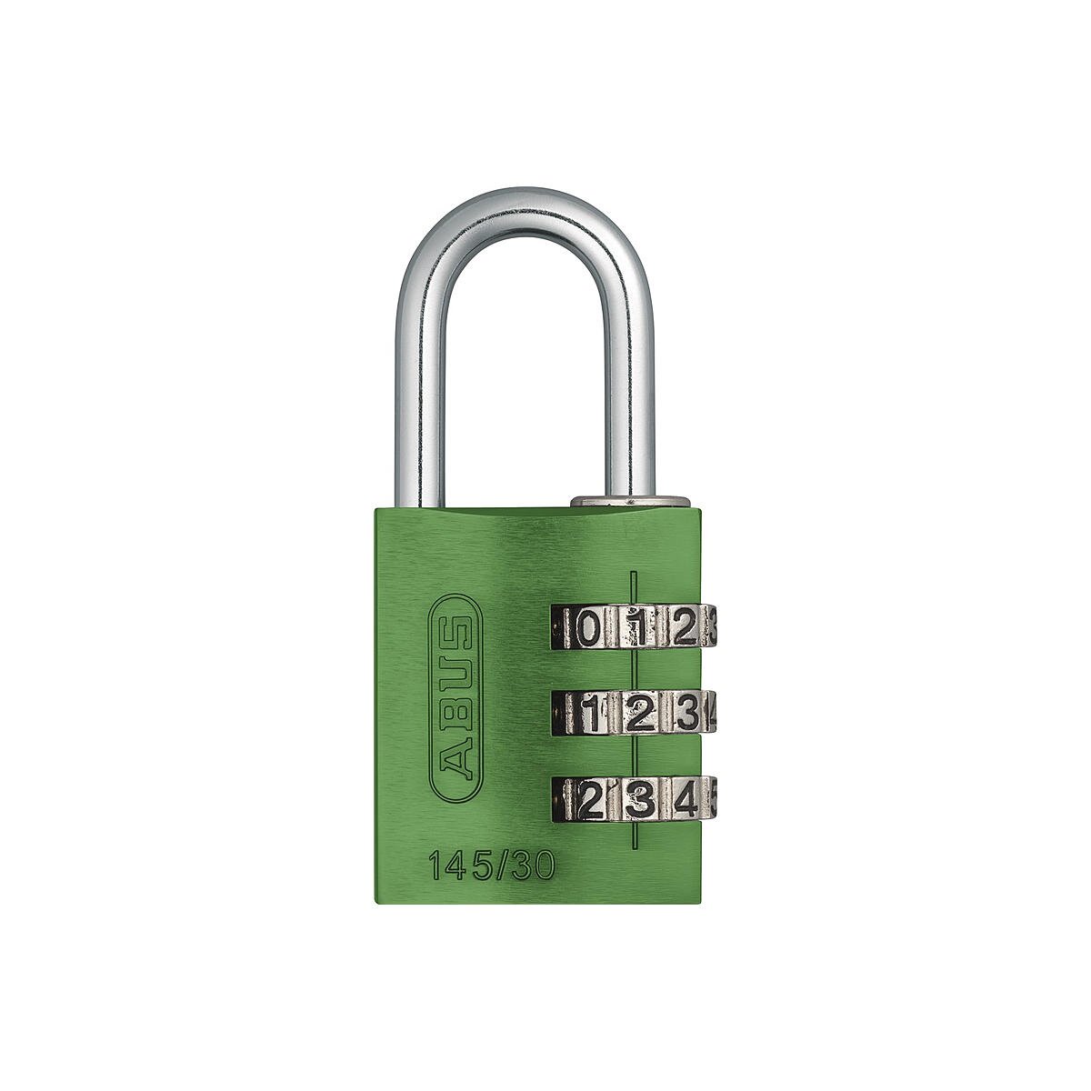 ABUS Aluminium Zahlenschloss 145/30 grün