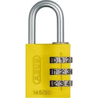ABUS Aluminium Zahlenschloss 145/30 gelb
