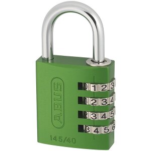 ABUS Aluminium Zahlenschloss 145/40 grün