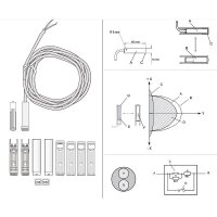 Aritech DC148S60 VdSC Magnetkontakt weiß 6m Aufbau