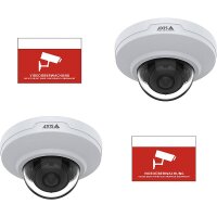 AXIS Set 2x M3085-V + 2x Videoaufkleber