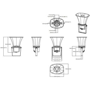 AXIS C1310-E MK II Netzwerk Horn Lautsprecher, 7W