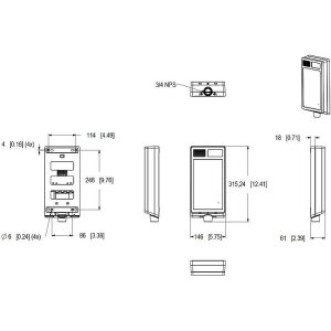 AXIS TI8604 Halterung mit Rohradapter für I8307-VE