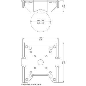 Bosch NDA-U-PMAL Mastadapter Universal, weiß