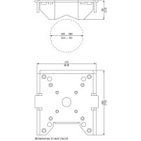 Bosch NDA-U-PMAL Mastadapter Universal, weiß