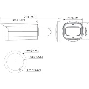 Dahua HAC-HFW2802TUP-Z-A HD Kamera 4K T/N IR IP67