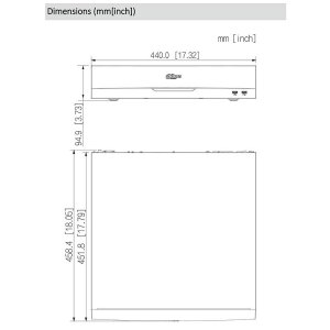 Dahua NVR5832-EI2 32-Kanal NVR 32MPx, HDMI/VGA