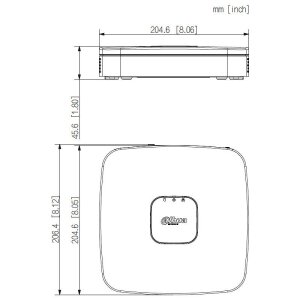 Dahua NVR4104-P-EI 4 Kanal NVR PoE, HDMI/VGA