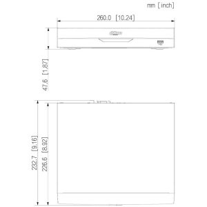 Dahua NVR4104HS-P-EI 4 Kanal NVR PoE, HDMI/VGA