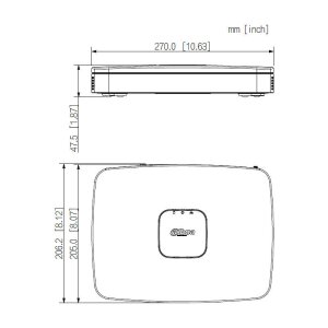 Dahua NVR4108-8P-EI 8 Kanal NVR PoE, HDMI/VGA