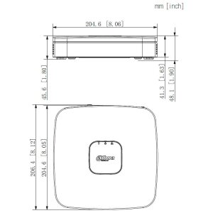 Dahua NVR4108-EI 8 Kanal NVR, HDMI/VGA