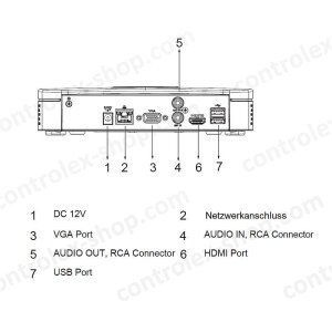 Dahua NVR4108-EI 8 Kanal NVR, HDMI/VGA