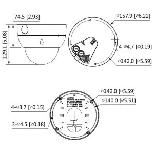 Dahua IPC-HDBW5842H-ZHE IP-Kamera 4K T/N IR PoE