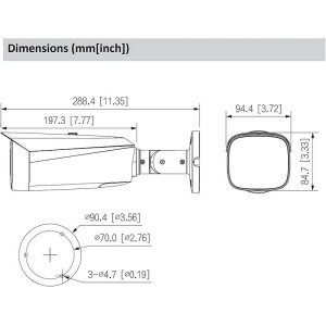 Dahua IPC-HFW5849T1-ASE-LED IP-Kamera 4K T/N PoE