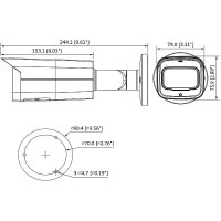 Dahua IPC-HFW5442T-AS-LED IP-Kamera 4MPx TN IR PoE
