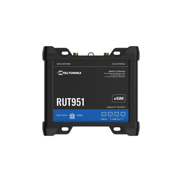 Teltonika RUT951 POE+ LTE Router DualSim ESim