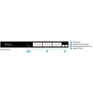 VIVOTEK AW-GEV-264B-370 Switch L2 man. 26-Port PoE