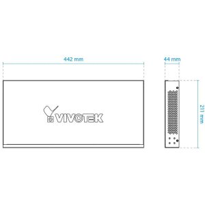 VIVOTEK AW-GEV-264B-370 Switch L2 man. 26-Port PoE
