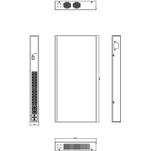 VIVOTEK AW-GEV-288A-370 Switch L2 man. 28-Port PoE