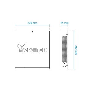 VIVOTEK AW-GEV-104B-130 Switch L2 man. 10-Port PoE