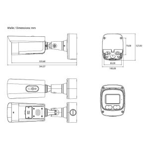 Eneo INB-68M2812MJBA IP-Kamera inkl. Anschlussbox