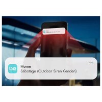 BE WAVE Outdoor Siren BL Funk-Außensirene, blau