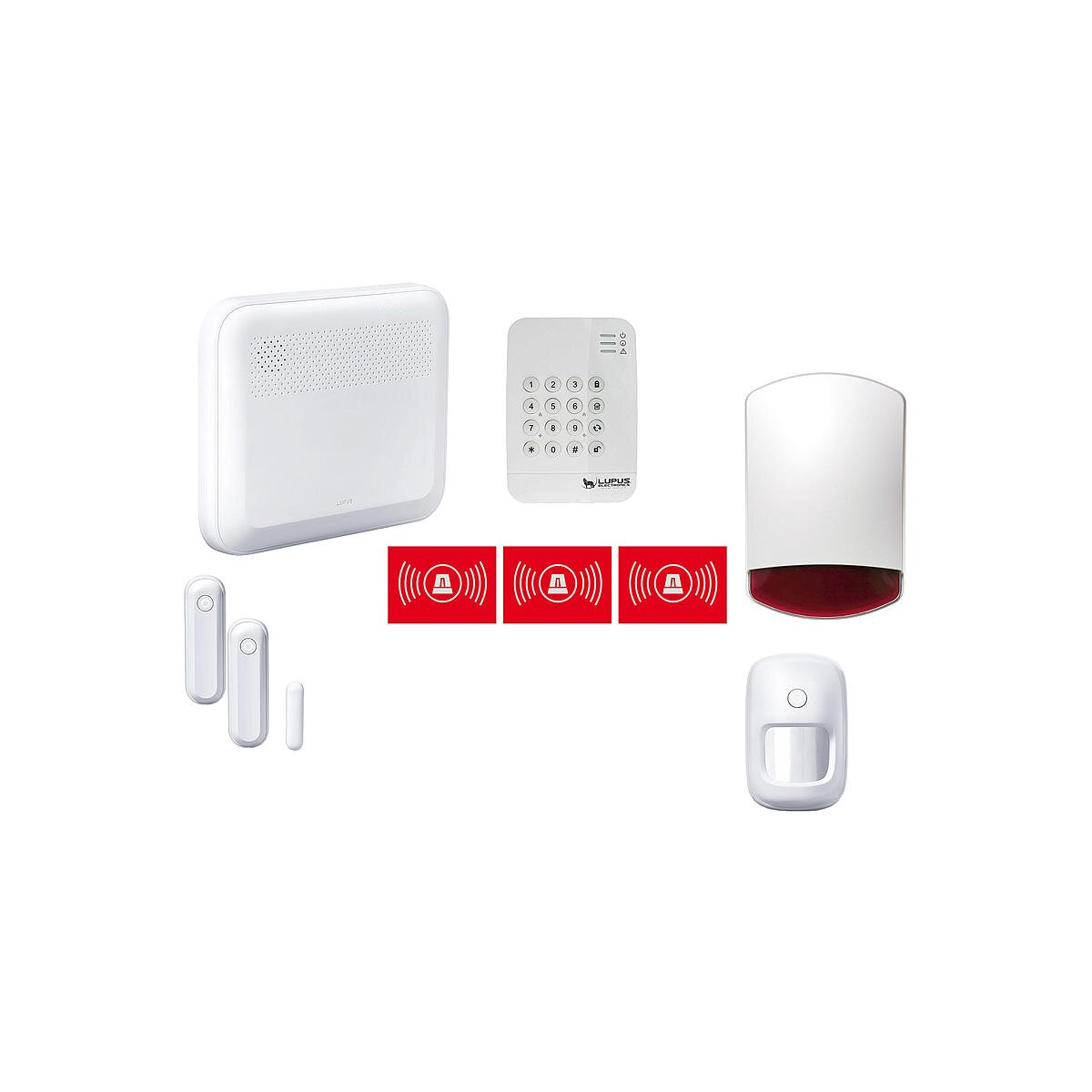 Lupus XT1 Plus Alarm Starter Pack + Außensirene