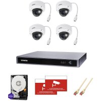 Überwachungskamera-Set 4x Dome 5MP Vario + 8CH NVR