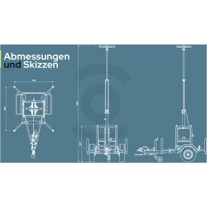 Mobiler Kameraturm Teleskopmast MSB-Roadbox 4m