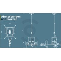 Mobiler Kameraturm Teleskopmast MSB-Roadbox 4m