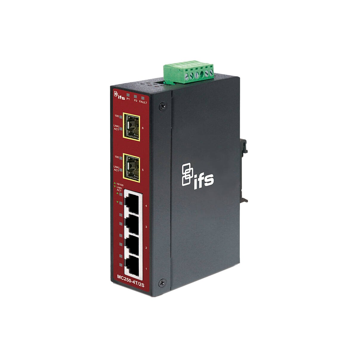 IFS MC250-4T/2S Medien-Konverter SFP, 4-Port