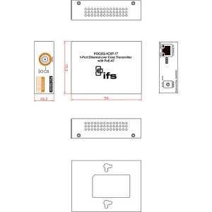 IFS POC252-1CXP-1T Medien-Konverter, 1-Port