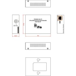 IFS POC252-1CX-1P Medien-Konverter, 1-Port