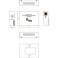 IFS POC252-1CX-1P Medien-Konverter, 1-Port