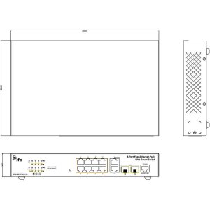 IFS ES2402-8P-2C-V3 Switch 8-Port man. PoE