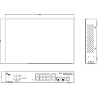 IFS ES2402-8P-2C-V3 Switch 8-Port man. PoE