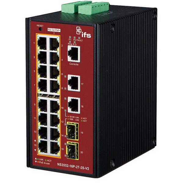 IFS NS3552-16P-2T-2S-V2 Switch 16-Port man.