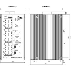 IFS NS3552-16P-2T-2S-V2 Switch 16-Port man.