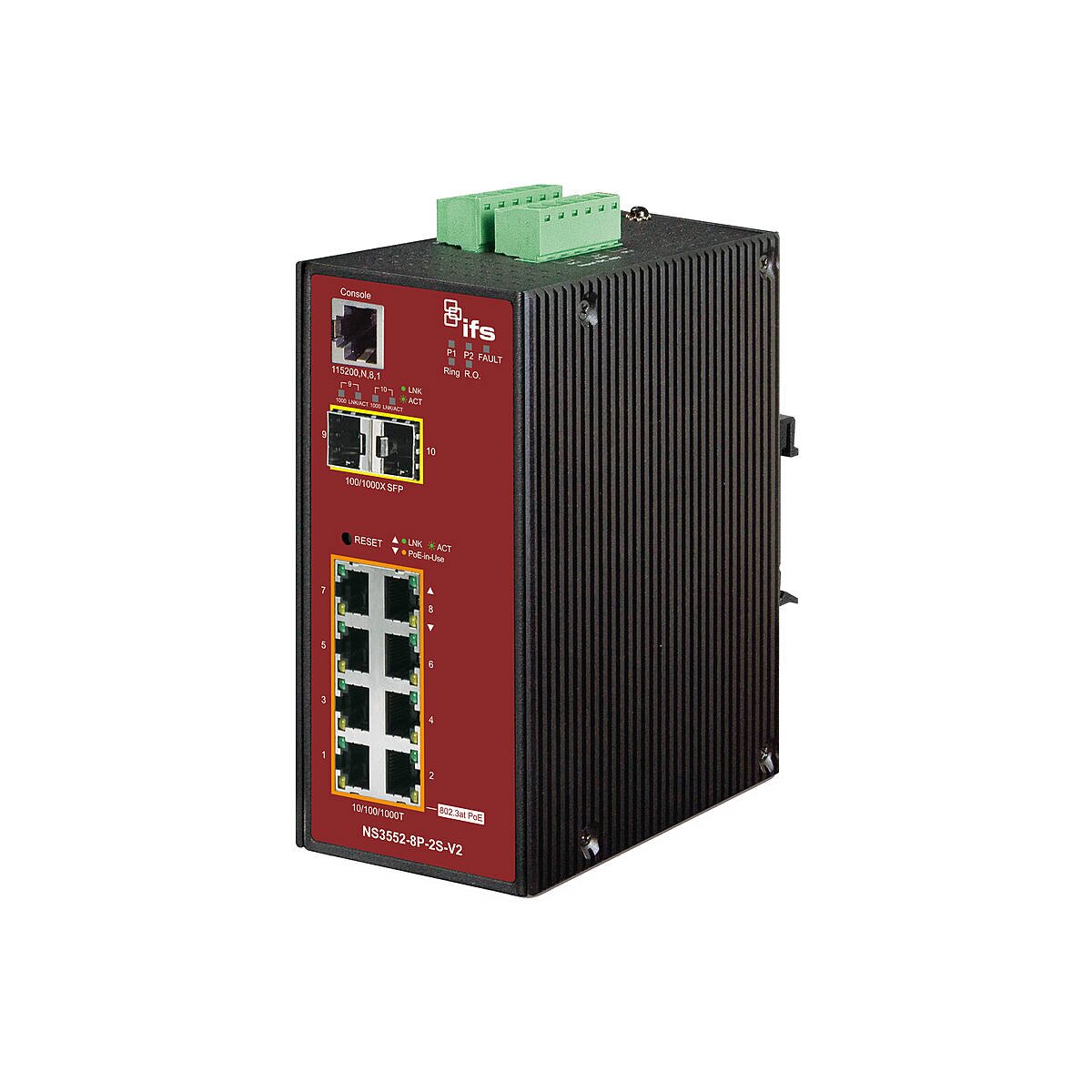 IFS NS3552-8P-2S-V2 Switch 8-Port man. PoE+