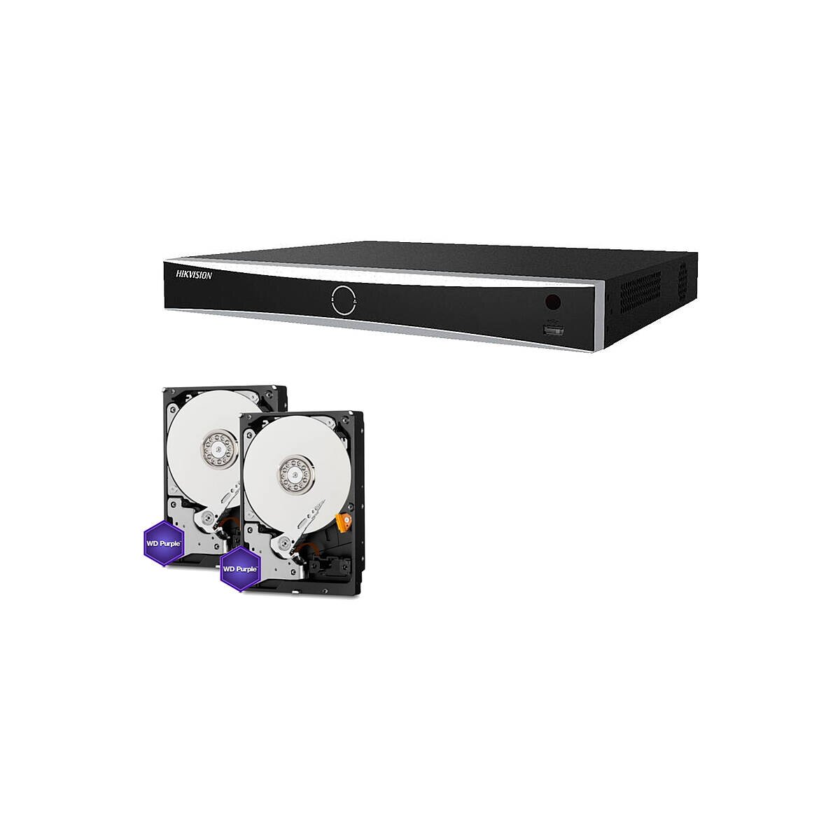 HIKVision Set NVR 4K 16-Kanal + 2x 4TB H box