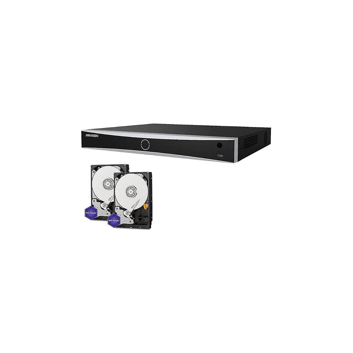 HIKVision Set NVR 4K 16-Kanal + 2x 4TB H box