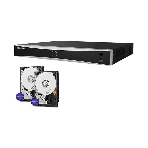 HIKVision Set NVR 4K 16-Kanal + 2x 4TB HDD