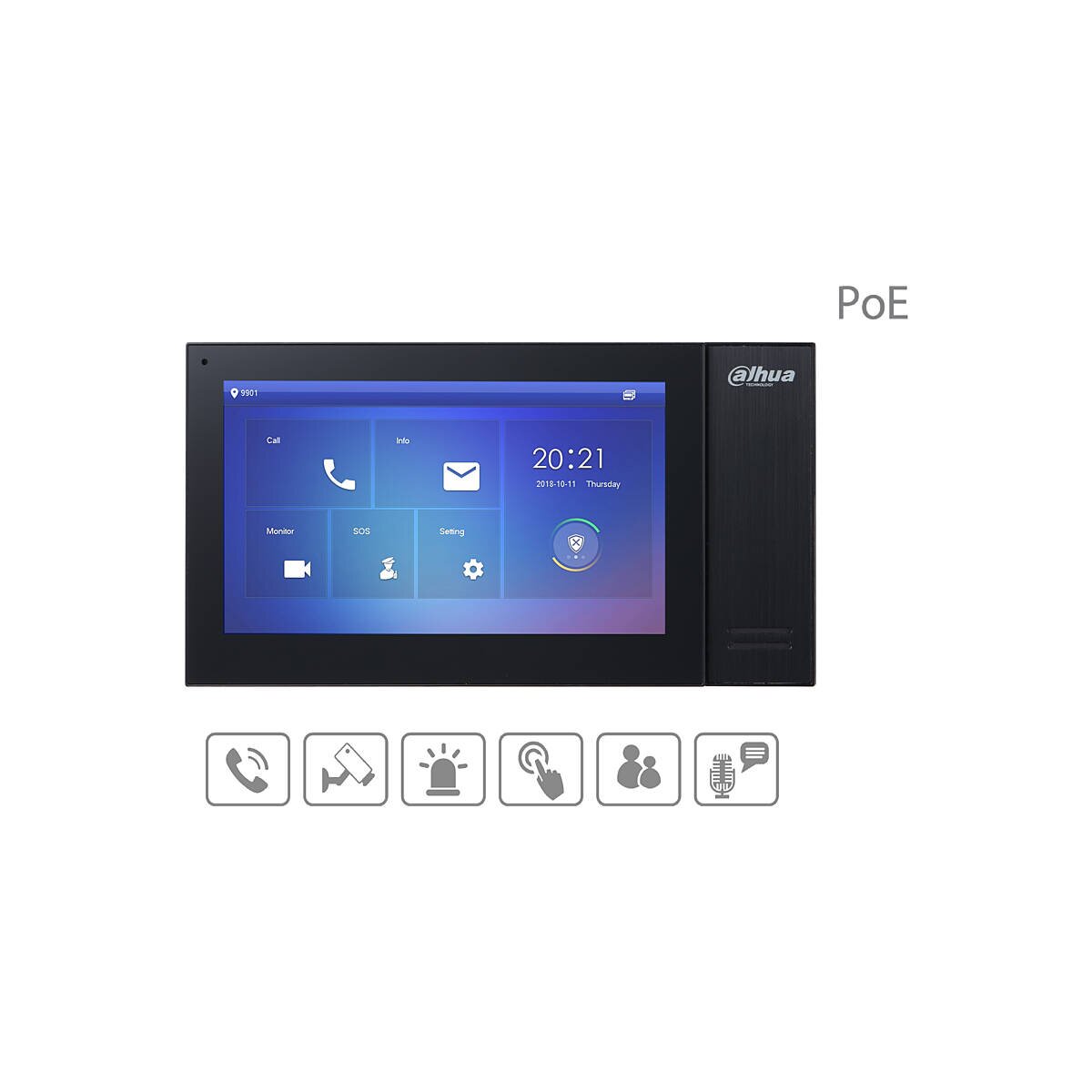 Dahua - VTH2421FB-P - Monitor - IP - Schwarz