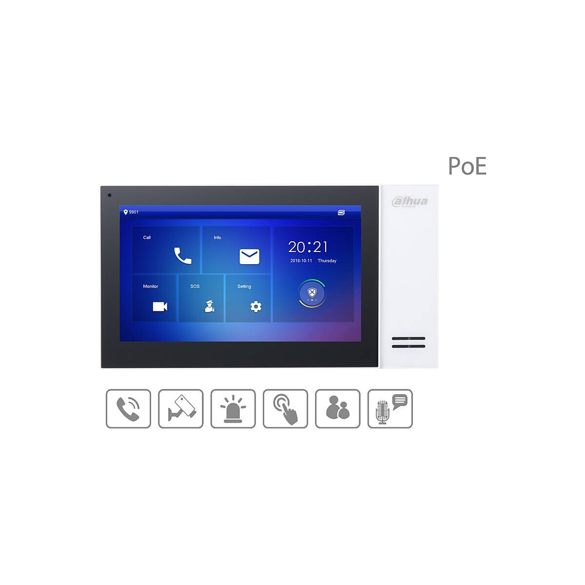 Dahua - VTH2421FW-P - Monitor - IP - Weiß