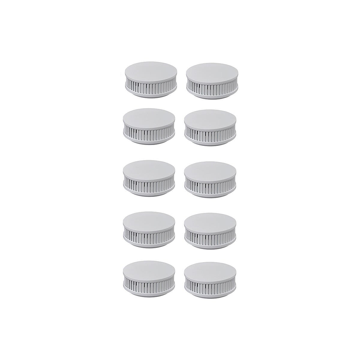 10er Set Pyrexx PX-1C Funk-Rauchmelder+ Klebepad